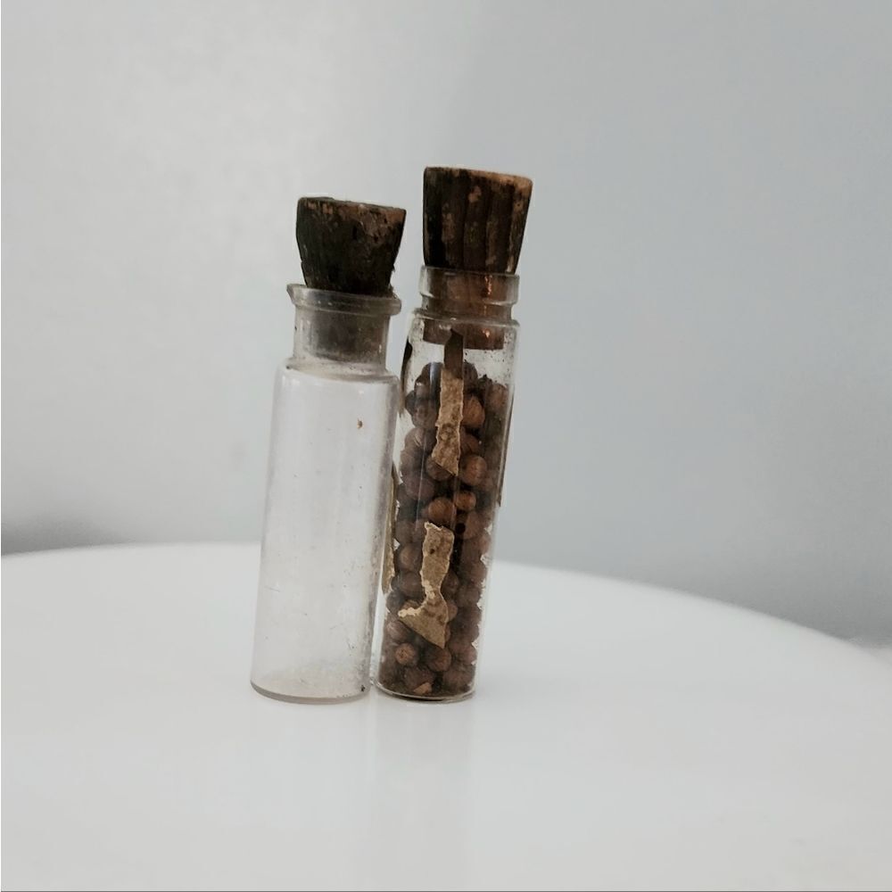 Vintage corked bottles